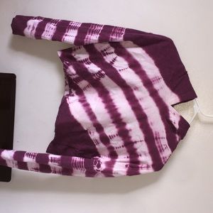 Tie dye crop hoodie
